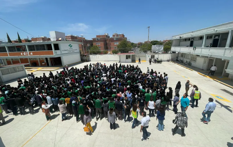 Participa Conalep Puebla en Simulacro Nacional 2025