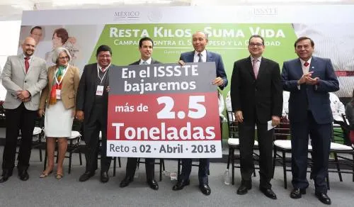 Ofrece ISSSTE bajar 2.6 toneladas de sobrepeso entre sus trabajadores