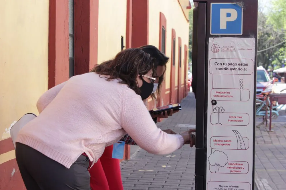 Inician parquímetros en Puebla capital a partir de abril con primera hora gratis