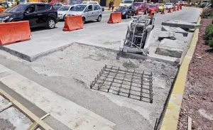 Obras de la 9 norte-sur registran un avance de 25%