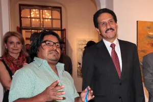 Inaugura Alfonso Esparza exposición del artista Rosendo P. Pinacho