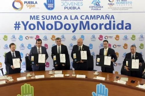 Gobierno y COPARMEX impulsan la campaña “Yo no doy Mordida”
