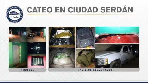 En Serdán FGE cateó inmuebles relacionados con bandas delictivas