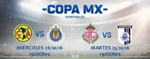 Fechas y horarios de semifinales de Copa MX
