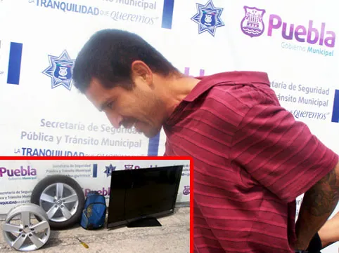 Lo detuvieron por robo de llanta y televisión
