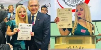 “Barbie de Tepito” recibe reconocimiento en el Senado por su talento en redes sociales