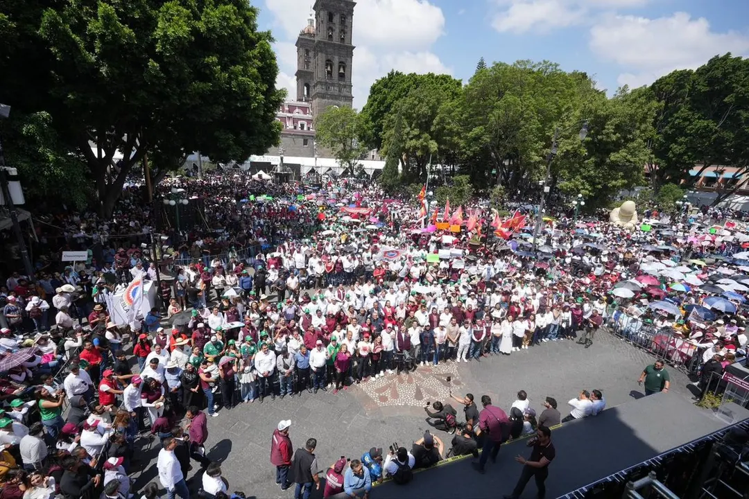 Morena Zocalo Pue Apoyo A Sheinbaum