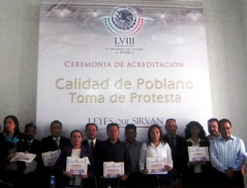 Entrega Congreso del Estado 25 constancias de calidad de poblano
