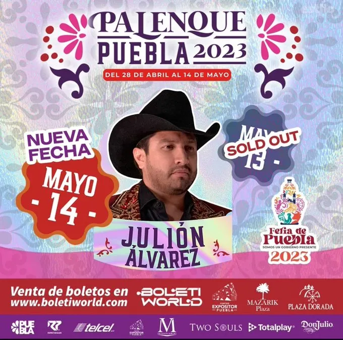 Julión Alvarez nueva fecha
