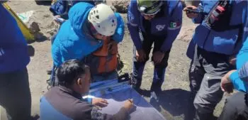 Gobierno de Puebla pone a disposicion helicóptero para búsqueda de alpinistas en el Pico de Orizaba