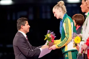 ERP asiste a Clausura del Campeonato Mundial de Taekwondo Puebla 2013