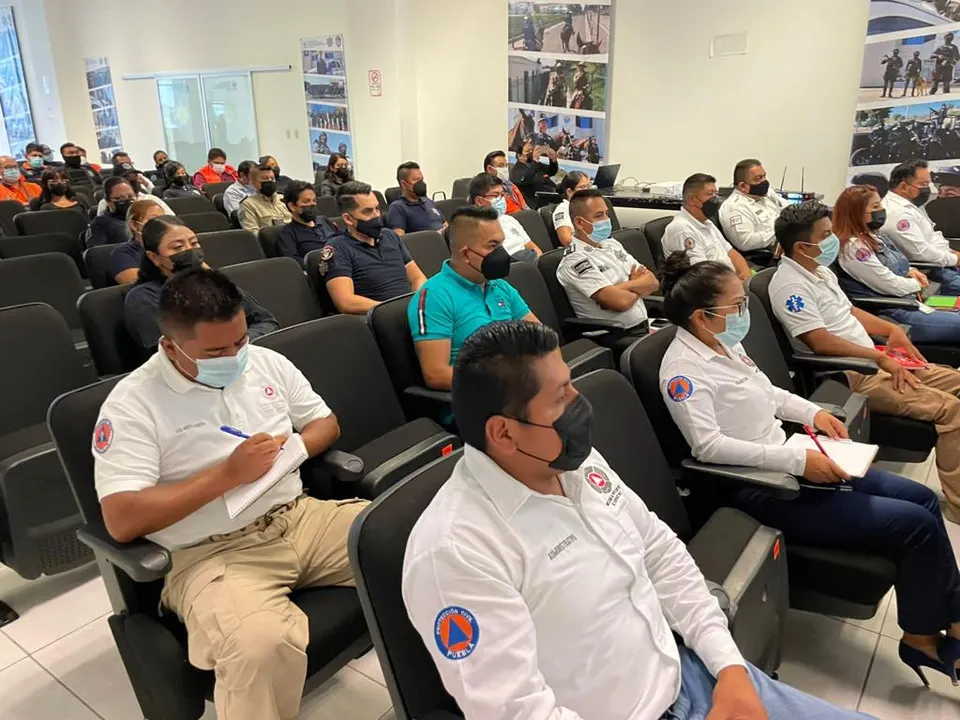 Realiza Seguridad Pública de San Andrés Cholula capacitación en materia de Protección Civil