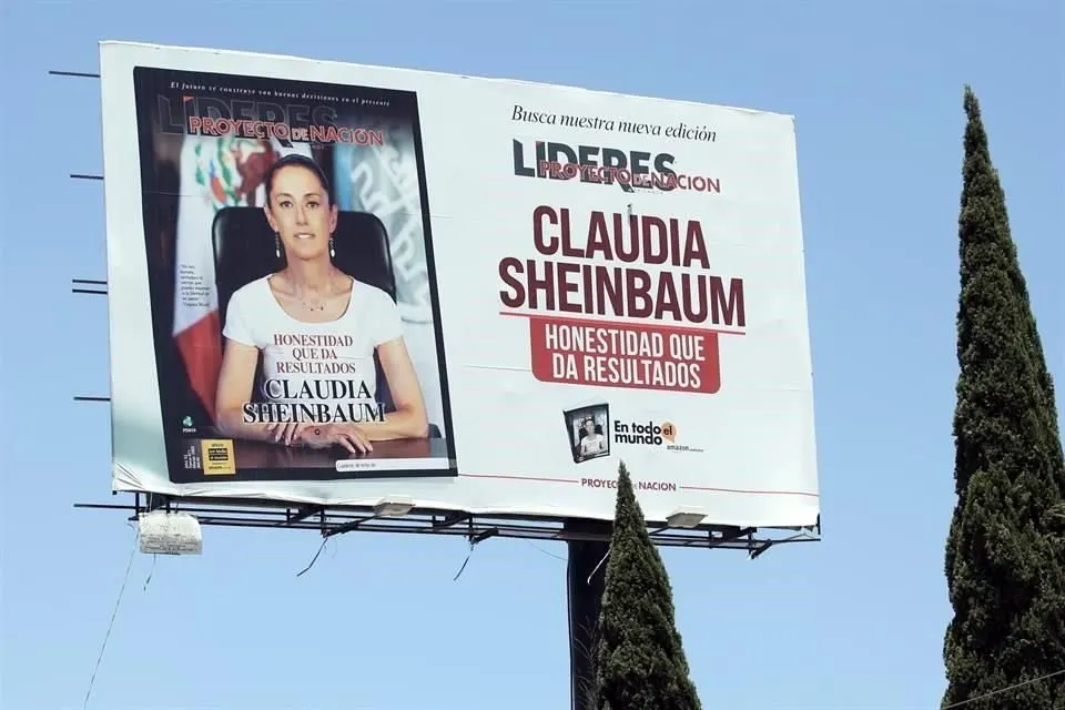 espectaculares de Claudia Sheinbaum