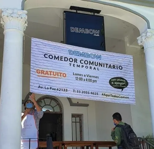 El comedor temporal Dembow regala comida