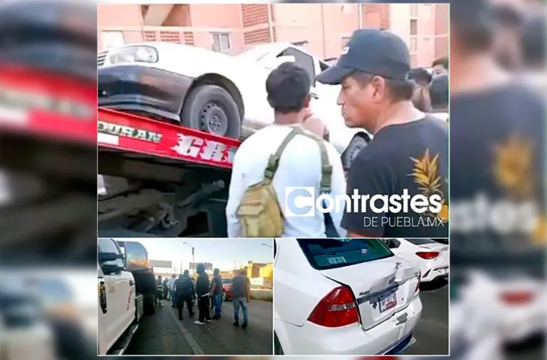 Taxistas piratas se imponen y liberan dos unidades