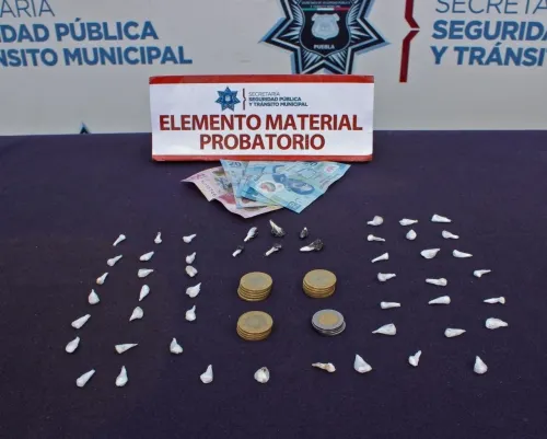 Aseguró SSPTM de Puebla 50 dosis de posible droga; hay cuatro personas detenidas