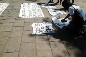 Sexoservidoras se manifiestan nuevamente en la ciudad de Puebla
