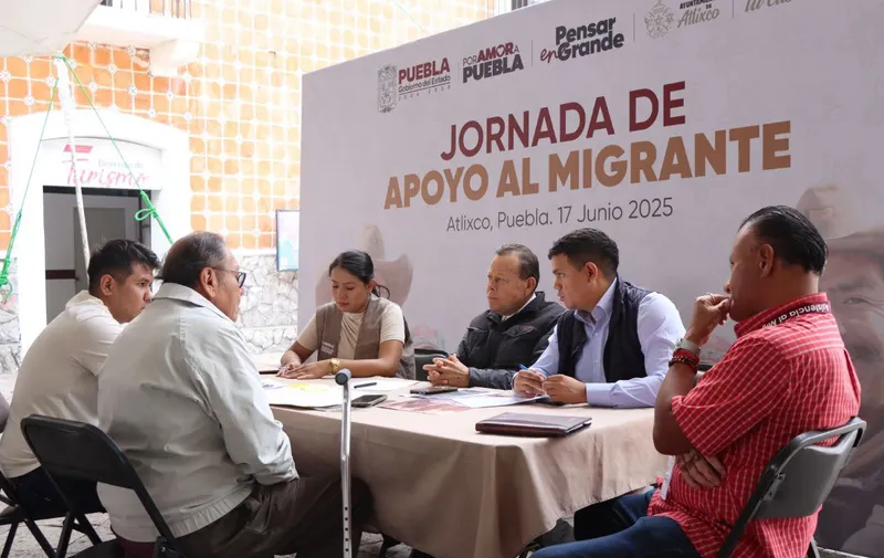 Ariadna Ayala y Gobierno de Puebla reafirman compromiso con la comunidad migrante
