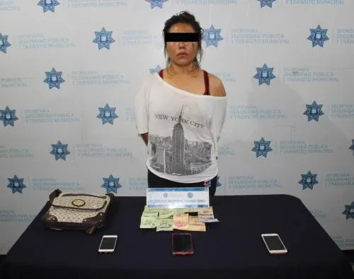 Detienen a fémina por el delito de robo a negocio en la colonia Chulavista