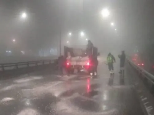 Temperaturas bajo cero en Saltillo obliga al cierre de vialidades
