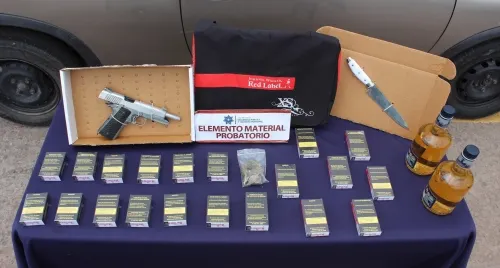 Detiene SSPTM a tres hombres probablemente dedicados al robo a negocio y de autopartes