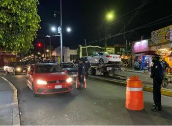 Continúan los esfuerzos del operativo alcoholímetro en San Andrés Cholula