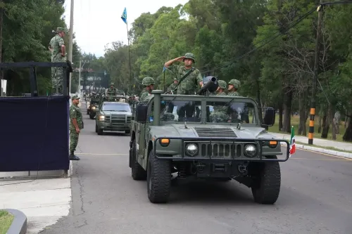 Pase de revista de militares