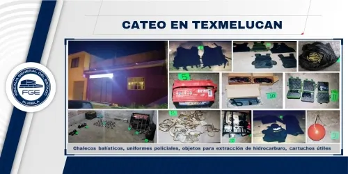 La Fiscalía a través de FISDAI cateó dos inmuebles de San Martín Texmelucan