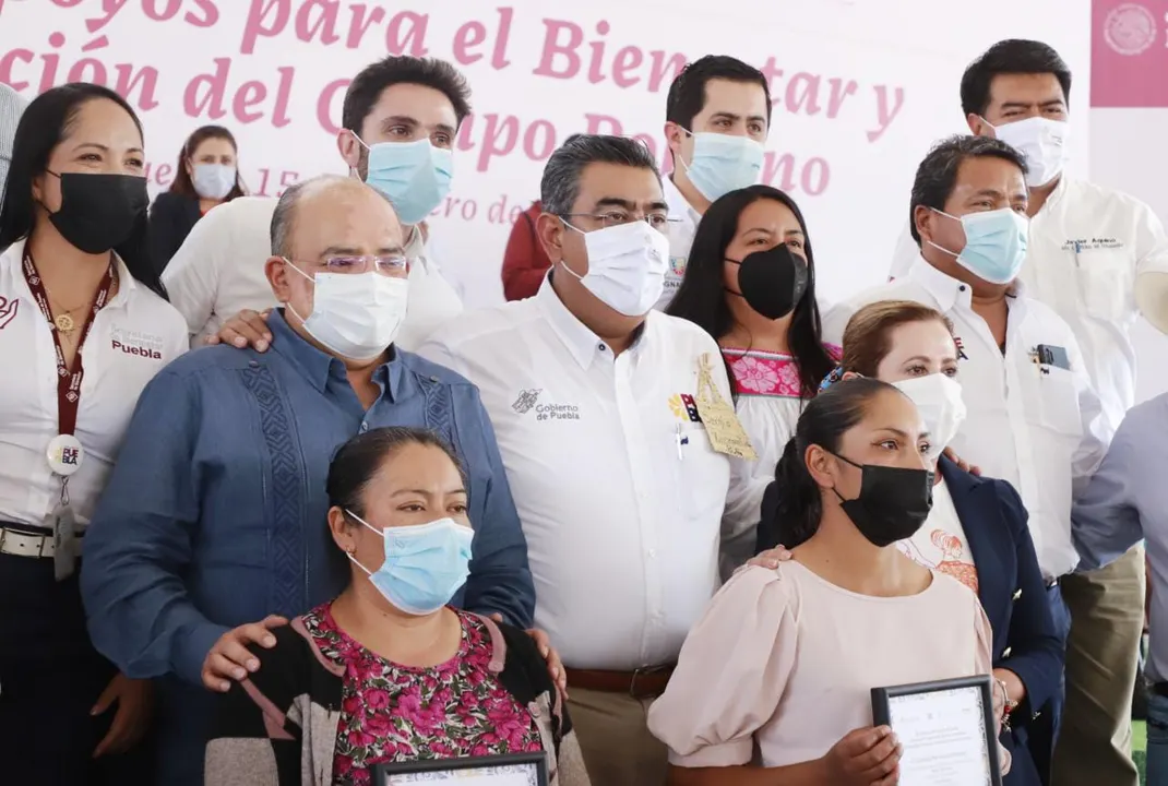 Entrega de apoyos, Sergio Salomón Céspedes