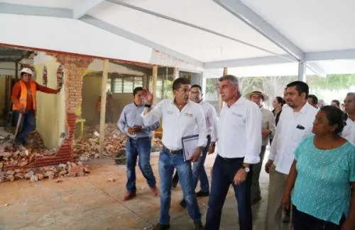 Supervisa Tony Gali la reconstrucción de Chietla
