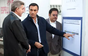 Tony Gali y Cabalán Macari supervisan obras en la capital