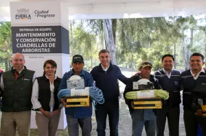 Tony Gali entrega equipamiento a cuadrillas de arboristas