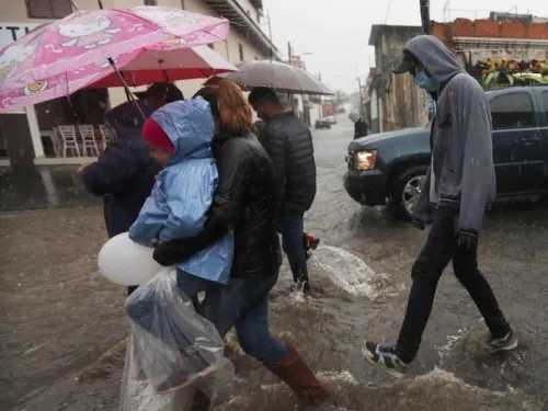 Pronostican día lluvioso en gran parte del país
