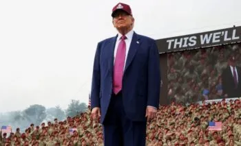 Responderemos con “gran fuerza” a protestas durante desfile militar, aseguró Trump