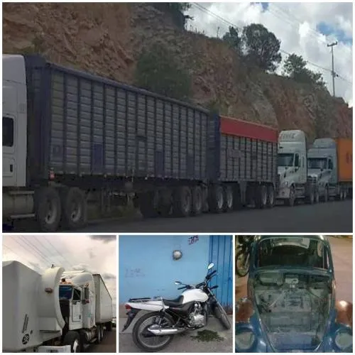 Policía Estatal recuperó nueve vehículos, seis unidades de carga y dos dollys