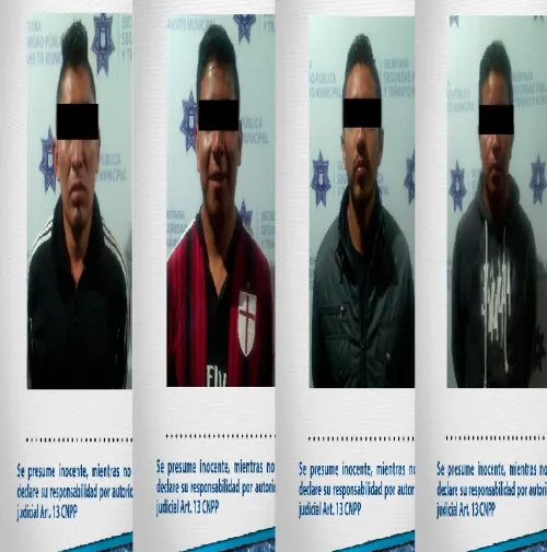 Detiene SSPTM a cuatro hombres por portación ilegal de arma de fuego