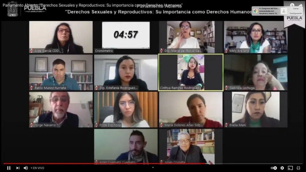 Congreso del Estado realiza segunda mesa de Parlamento Abierto sobre “Derechos Sexuales, Derechos Reproductivos y Aborto Legal”