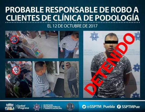 Mediante acción efectiva, detiene Policía Municipal de Puebla a probable multiasaltante