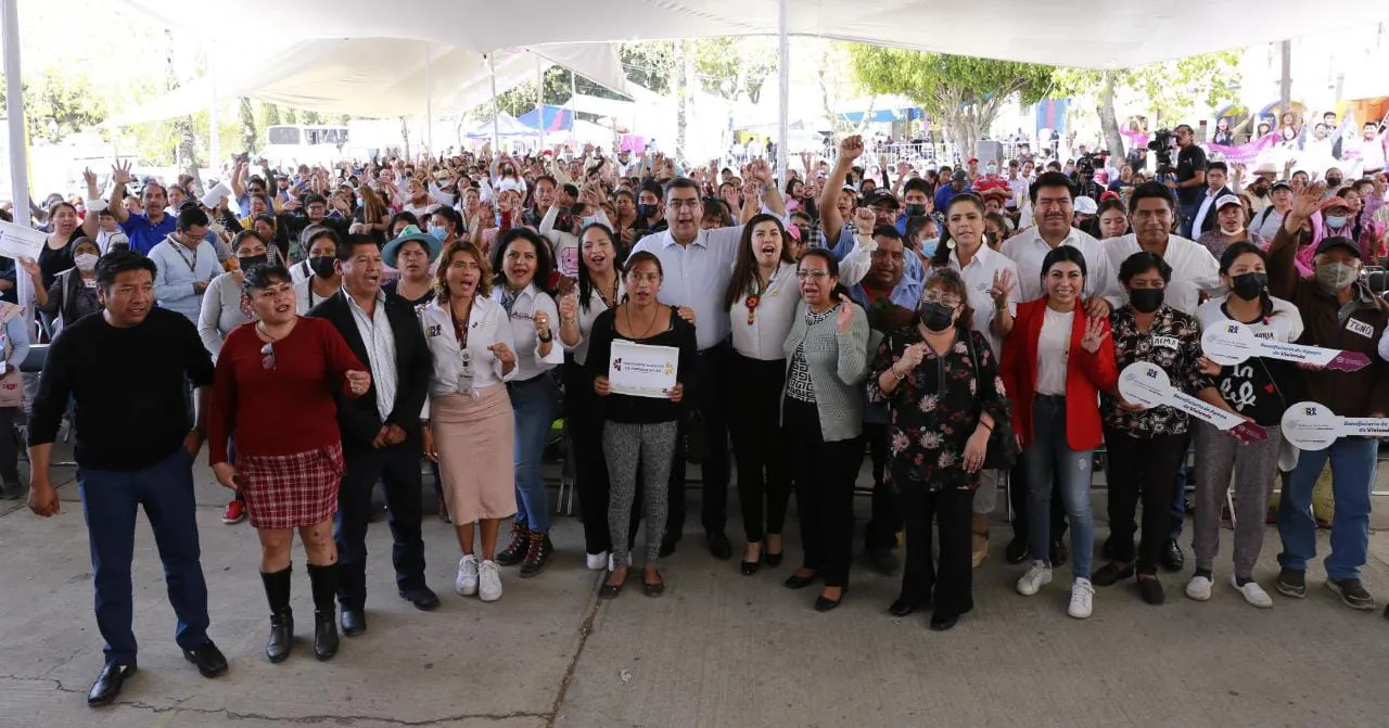 Aplica gobierno de Puebla una política pública social: Sergio Salomón