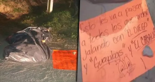 Encuentran cuerpos embolsados y con narcomensaje en Tlalancaleca