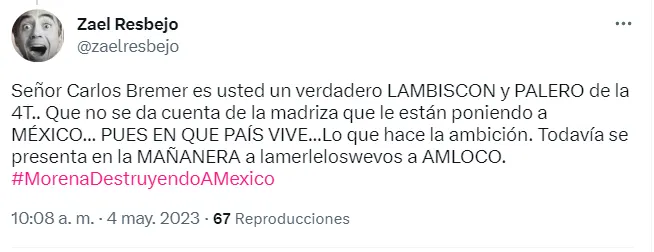 Reacciones Carlos Bremer