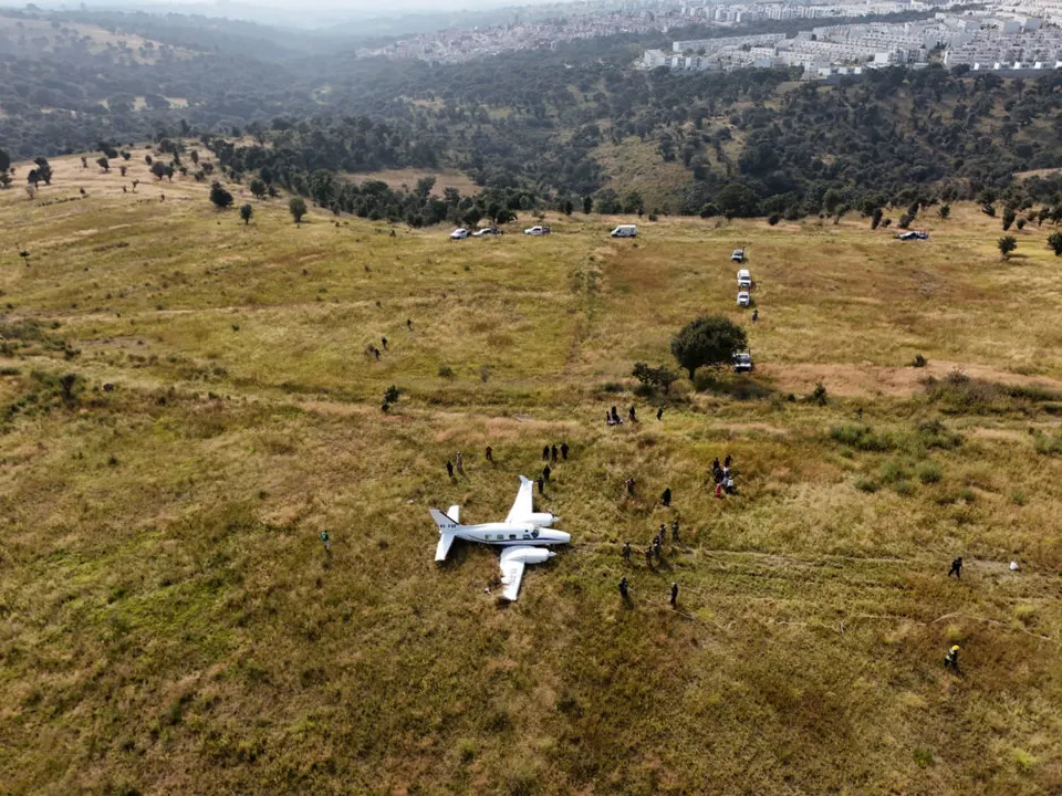 Cae avioneta en Bosques de Chapultepec en Puebla