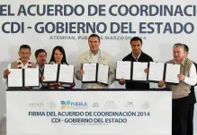 CDI y RMV suscriben acuerdo para Programa de Infraestructura Indígena 2014