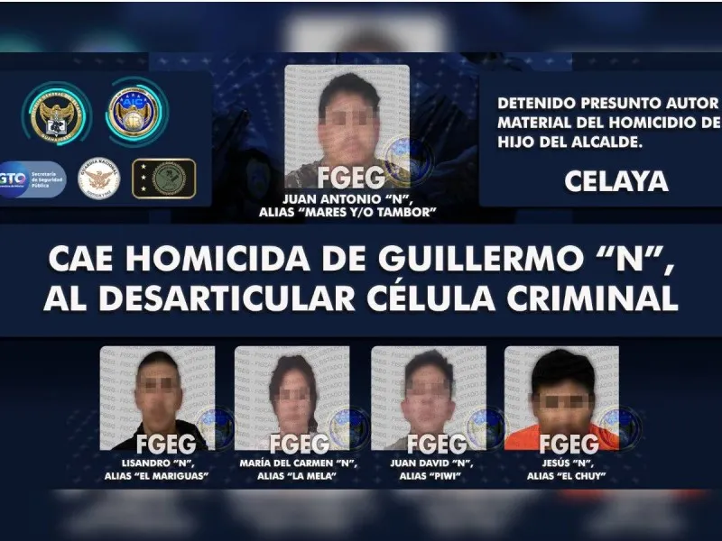 Capturan al presunto asesino del hijo del alcalde de Celaya