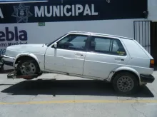 Elementos de la Ssptm Puebla recuperan un vehículo con reporte de robo