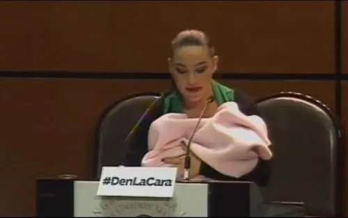 Critican a Muñoz Ledo por comentario a senadora con bebé en brazos