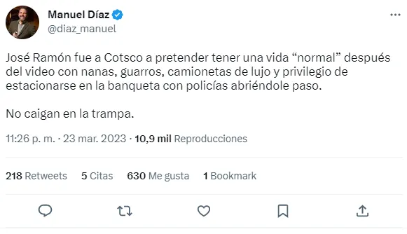 Reacciones José Ramón López Beltrán