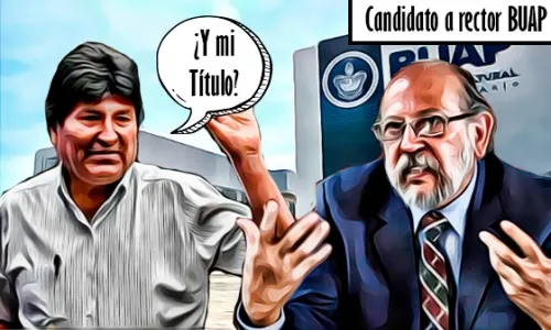 Paco Vélez quiere que la BUAP nombre a Evo Morales Doctor Honoris Causa