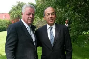Asiste Felipe Calderón a la boda de Alfonso Zermeño en Puebla