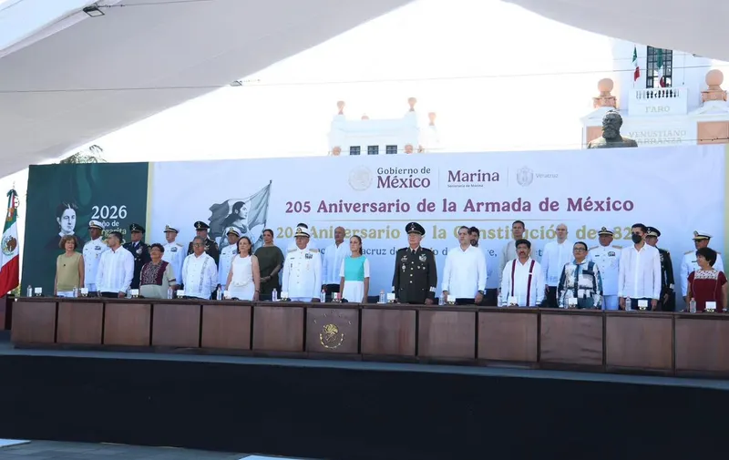 En Veracruz, Sheinbaum destaca lealtad de las Fuerzas Armadas y reitera que no serán usadas para reprimir al pueblo